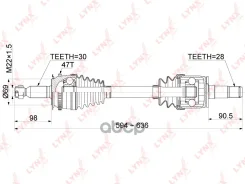 ������ � ����� �������� L (Z 30x28, ABS 47) LYNXauto ���. CD1085A CD1085A ����