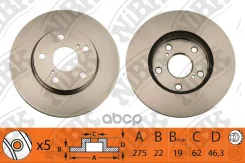 ���� ��������� �����.!d=275/62,w=22/19,5 ���Toyota Auris/Corolla1.3/1.4/1.6 VVTi 07 NiBK ���. RN1238 RN1238-NIBK RN1238 ����