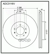 ���� ��������� Allied Nippon ���. ADC3116V ADC3116V ����