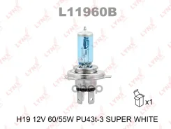 ����� H19 12V 60/55W PU43t-3 Super White LYNXauto ���. L11960B L11960B ����