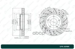 ���� ��������� ��������������� ������������� G-brake GFR-20791R ������ MN116329, �4615A115, �4615A190, �5105513AA, �MN116330 G-Brake ���. GFR-20791R G...
