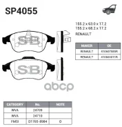 ������� ����. ���. Renault Laguna III 07 Sangsin brake ���. SP4055 SP4055 ����