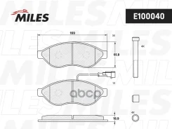 ������� ��������� �������� (� ��������) (����� Semi-Metallic) (FIAT Ducato, Citroen Jumper, Peugeot Boxer (250 (TRW GDB1681) E100040 Miles ���. E10004...
