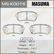 ������� ����. ����. Hyundai Accent 05-/ I30 07-/ KIA Ceed 06-/ Rio II 05- Masuma ���. MS-K0016 MSK0016 ����