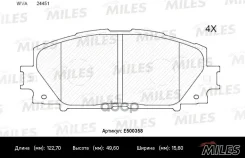 ������� ��������� �������� (����� Ceramic ����� PRO) Toyota Prius 1.8 09-/Lexus CT 1.8 11- (TRW GDB4173) E500358 Miles ���. E500358 E500358 ����