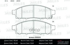������� ��������� �������� (����� Ceramic ����� PRO) Mitsubishi Pajero Sport/Montero Sport 08/L200 05 (TRW GDB3435) E500233 Miles ���. E500233 E500233...