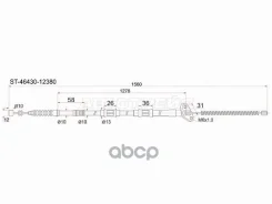 ���� ������� ������� Toyota Corolla (E100, E110) 91-02 / Corolla Spacio 97-01 (�����) Sat ���. ST-46430-12380, ����� ST4643012380 ����