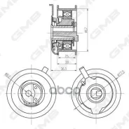 �������� ����� ��� /� ����� GMB ��� Audi A4 1994-2001 Avant A6 1994-2005; 67*30*8,2; GTB0270; (PB1003 ) 1987949359 V55426 ATB2202 � ����� / 67308,2...