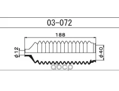 ������� ������� ����� /12*40*188/ Subaru GC1, �GC4, �GC6, �GC8, �GF1, �GF3, �GF6, �GF8, �GFA 0,17 1-56 (Maruichi) ���. 03072 03072 ����