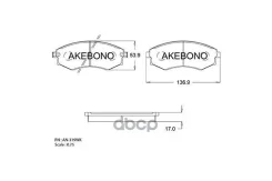 ������� ��������� ������ M11, #C23, #W30, Sonata 94- F, {58101-34A10,58101-34A20} PF-2245 Akebono ���. AN-319WK AN319WK ����