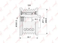 ����� �������� ����� ���������� Renault Duster 2.0 12- / ALT PA-1059 LYNXauto ���. PA1059 PA1059 ����