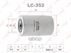 ������ �������� Mitsubishi Delica 4M40-T, Canter 4M51,4M50-T, ROSA 4M51,4M50-T, 1,12 LYNXauto ���. LC352 LC352 ����