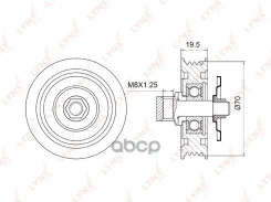 ����� �������� ���������� ����� Toyota 4A/7A-FE AE10_/AE11_ / AT19_ /AT21_ / AT220 / 1G-FE GX10_/GX11_ / Lexus IS200 / AC PB-5034 LYNXauto ���. PB5034...