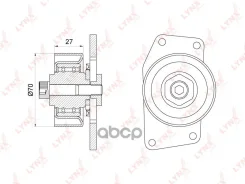 ����� �������� ���������� ����� Citroen Berlingo/C4 1.1-1.6 00- / Peugeot Parner/206 1.1-1.6 02- / - AC LYNXauto ���. PB5096 PB5096 ����