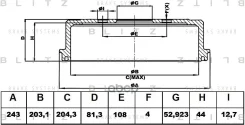 ������� ��������� FORD Fiesta/Fusion 01- Blitz ���. BT0132 BT0132 ����