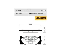 ������� �������� Toyota Camry V30/V40/V50 GP2080 Sangsin brake ���. GP2080 GP2080 ����