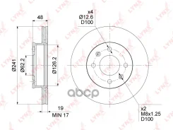 ���� ��������� ������������� �������� (241x19) LYNXauto ���. BN1539 BN1539 ����