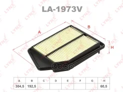 ������ ��������� Honda Accord IX 2.4 (K24W2) 12- LYNXauto ���. LA1973V LA1973V ����
