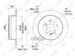 ���� ��������� ��������������� ������ (291x12) LYNXauto ���. BN1147 BN1147 ����