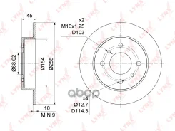 ���� ��������� ��������������� ������ (258x10) LYNXauto ���. BN1100 BN1100 ����