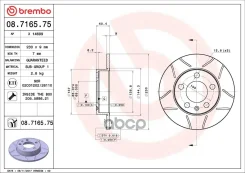���� ��������� ������ VAG A3/Fabia/Octavia/GOLF IV/NEW Beetle/D=232MM Brembo 08.7165.75 08716575 ����