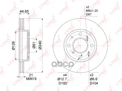 ���� ��������� ������������� �������� (240x21) LYNXauto ���. BN1038 BN1038 ����