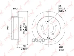 ���� ��������� ��������������� ������ (262x10) LYNXauto ���. BN1086 BN1086 ����