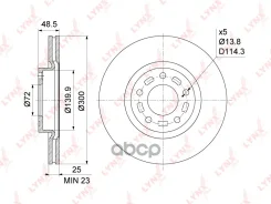 ���� ��������� ������������� �������� (300x25) LYNXauto ���. BN1069 BN1069 ����