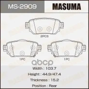 ������� ����. ����. Nissan Qashqai/ X-Trail 11/13- Masuma ���. MS-2909 MS2909 ����