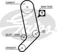 ������ ���! 122x265 Audi 100/A6, VW T4 2.5/2.4D/2.5TDi 5V 89 Gates ���. 5323XS 5323XS ����