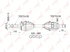 ������ � ����� | ����� ����/��� | Toyota Fortuner / Hilux (_N5_, KUN15, 25) 05- / = FR LH=RH CD-1156 LYNXauto ���. CD1156 CD1156 ����