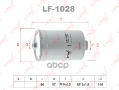������ ��������� AUDI 80 1.8-2.3 -91/100 1.8-4.2 -94/A6 1.8-4.2 -97, VW Golf II 1.8 -93 LYNXauto ���. LF-1028 LF1028 ����
