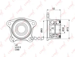 ��������� ��������� | ��� ����/��� | Toyota Camry (V10/V20) 86-01 / Lexus RX300 00-03 WB-1023 LYNXauto ���. WB1023 WB1023 ����