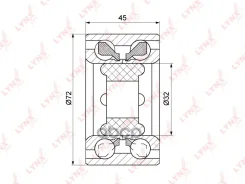 ��������� ������� �������� (45x32x72) LYNXauto ���. WB1113 WB1113 ����
