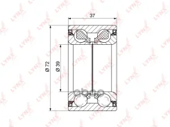 ��������� ������� �����. [��� ABS, 37x39x72] FORD Focus I 1.4-2.0 98-04 / Fiesta V 1.25-1.6D 01-08 / Fusion 1.25-1.6D 02-, Mazda 2(DY) 1.25-1.6 03- LY...