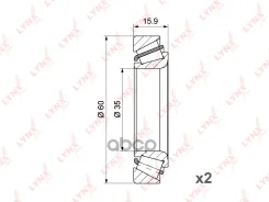 ��������� ������� ������ �-� 2��. | ����� | Daewoo Matiz (M100, M2_) 98- / Chevrolet Spark (M100, M2_) 00- WB-1245 LYNXauto ���. WB1245 WB1245 ����