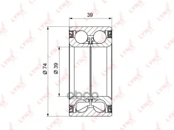 ��������� ������� �������� (39x39x74) LYNXauto ���. WB1246 WB1246 ����