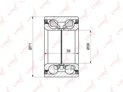 ��������� ������� �������� (39x38x71) LYNXauto ���. WB1253 WB1253 ����