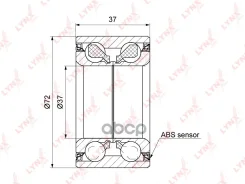 ��������� ������� �������� (� ABS, 37x37x72) LYNXauto ���. WB1289 WB1289 ����