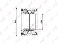 ��������� ������� �������� (46x49x88) LYNXauto ���. WB1295 WB1295 ����