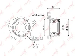 ������� ������ | ��� ���� | Toyota Land Cruiser 200 (_J20_) / Lexus LX570 07-15 LYNXauto ���. WB1491 WB1491 ����