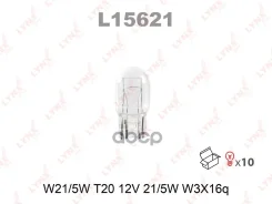 ����� ����������� W21/5W W3x16q 12V 21/5W 1 ��. LYNXauto ���. L15621 L15621 ����