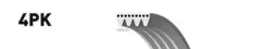 ������ ������������ Toyota BB, Passo K3VE 2004- 4PK1590 Gates ���. 4PK1590 XF 4PK1590 ����