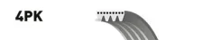 ������ ������������ Renault CLIO 1.1, 1.2 98-, Kangoo 1.2 98- 0,097 Gates ���. 4PK1540 XF 4PK1540 ����