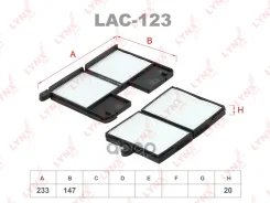 ������ ������ Toyota Avensis I (T22), Carina (T19)92~97, For LHD LYNXauto ���. LAC123 LAC123 ����