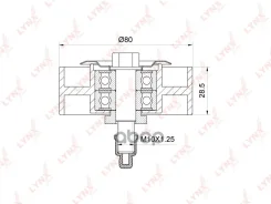 ����� �������� ���������� ����� Toyota 1KD-FTV/2KD-FTV LAND Cruiser Prado (KDJ90, KDJ150) 00- / Fortuner (KUN5_) 05- / Upper 0,56 LYNXauto ���. PB7243...