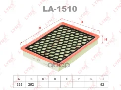 ������ ��������� FIAT Croma, OPEL Vectra C 08/2002- LYNXauto ���. LA1510 LA1510 ����
