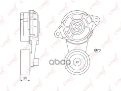 ���������� ������������� ����� Honda Airwave 1.5 (GJ1/2) 05- / Civic VII (FA_, FD_, FK_) 1.4/1.5 06- / FIT / JAZZ 1.2-1.5 (GD_, GE_) 01- 1,03 LYNXauto...
