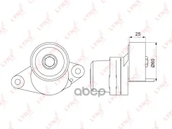 ����� �������� ���������� ����� LADA Largus Renault Logan / Sandero / Stepway 1.4/1.6 04- / Duster 1.6 10- / VAZ Largus 1.6 11- / +AC, +PS PT-3270 LYN...