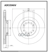 ���� ��������� �������� Mitsubshi L200 96-07, Pajero 90-00, Pajero Sport I 96-09 / Peugeot 406 96-04 Allied Nippon ���. ADC0346V ADC0346V ����